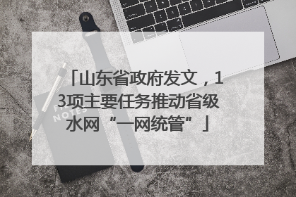 山东省政府发文，13项主要任务推动省级水网“一网统管”